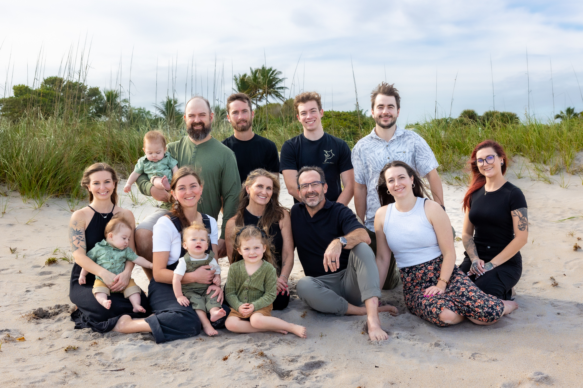 The Rogers family — Bill Rogers with his wife, children, and grandchildren